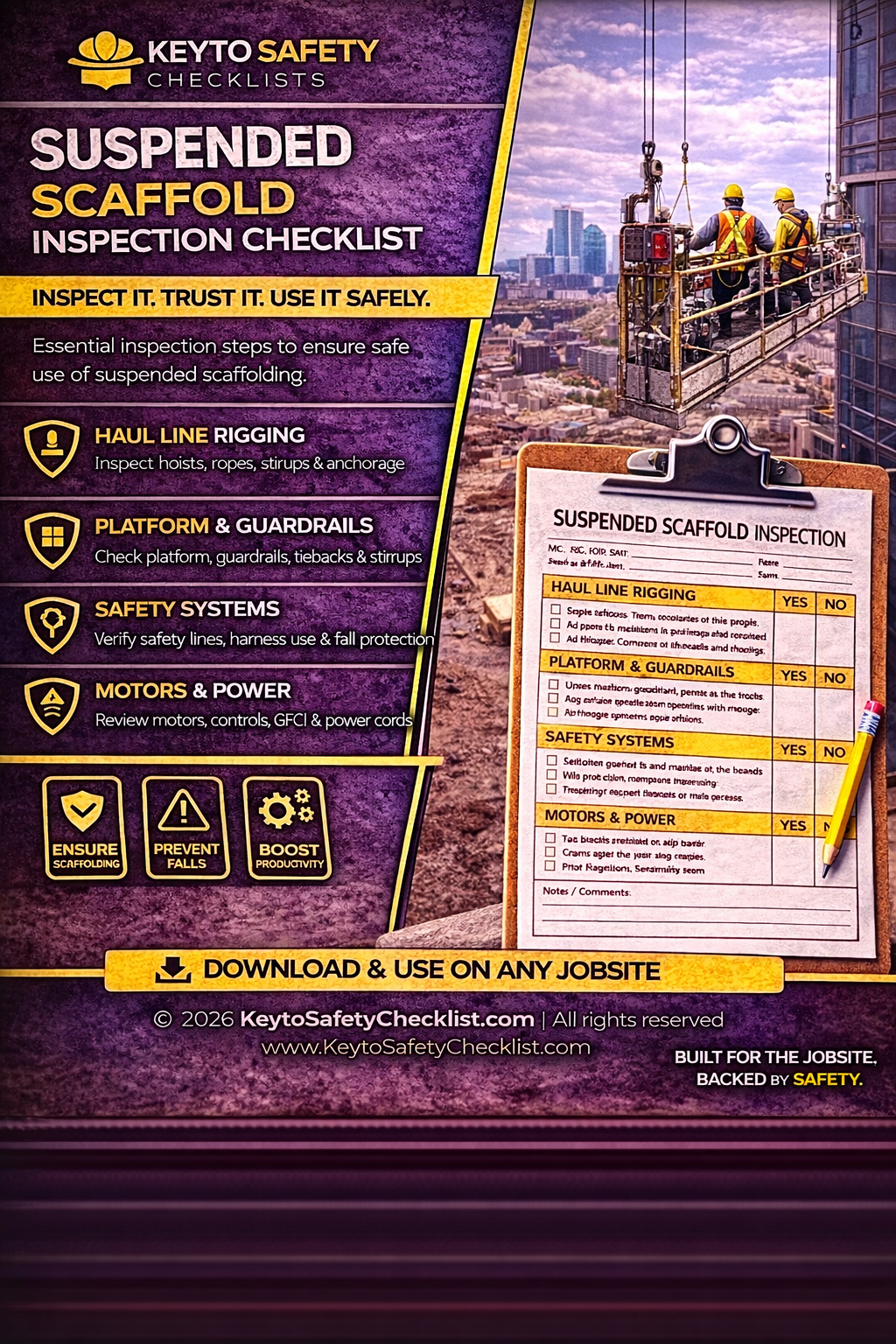 Suspended Scaffold Checklist