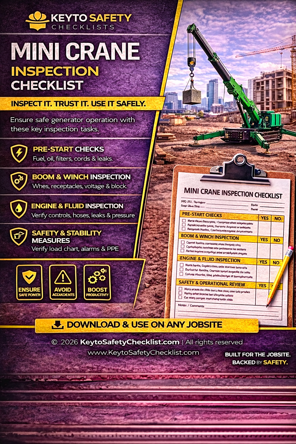 Mini Crane Checklist