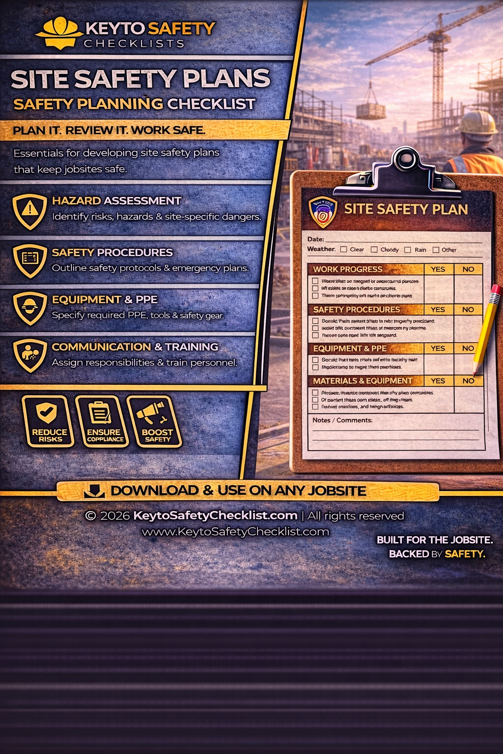 Site Safety Plans Checklist