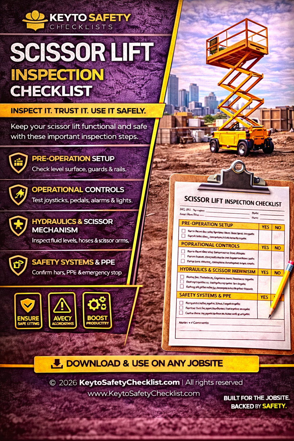 Scissor Lift Checklist