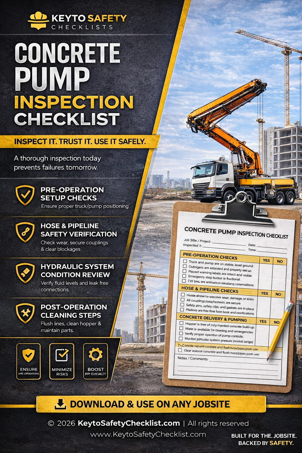 Concrete Pump Checklist
