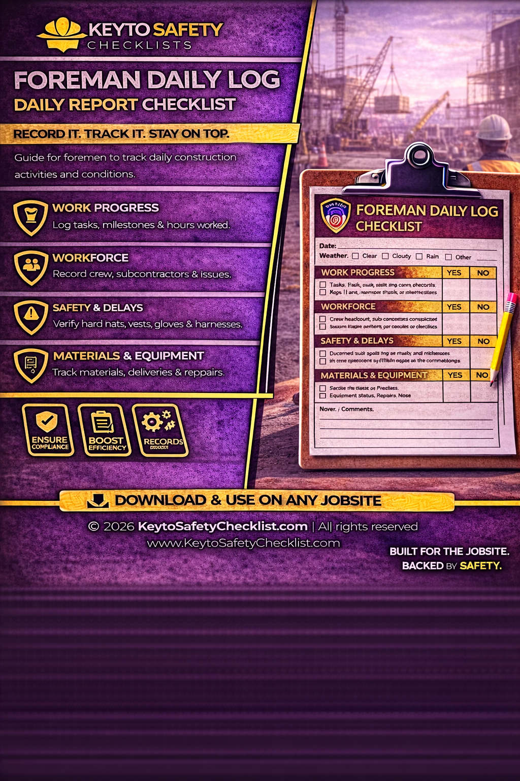 Foreman Daily Log