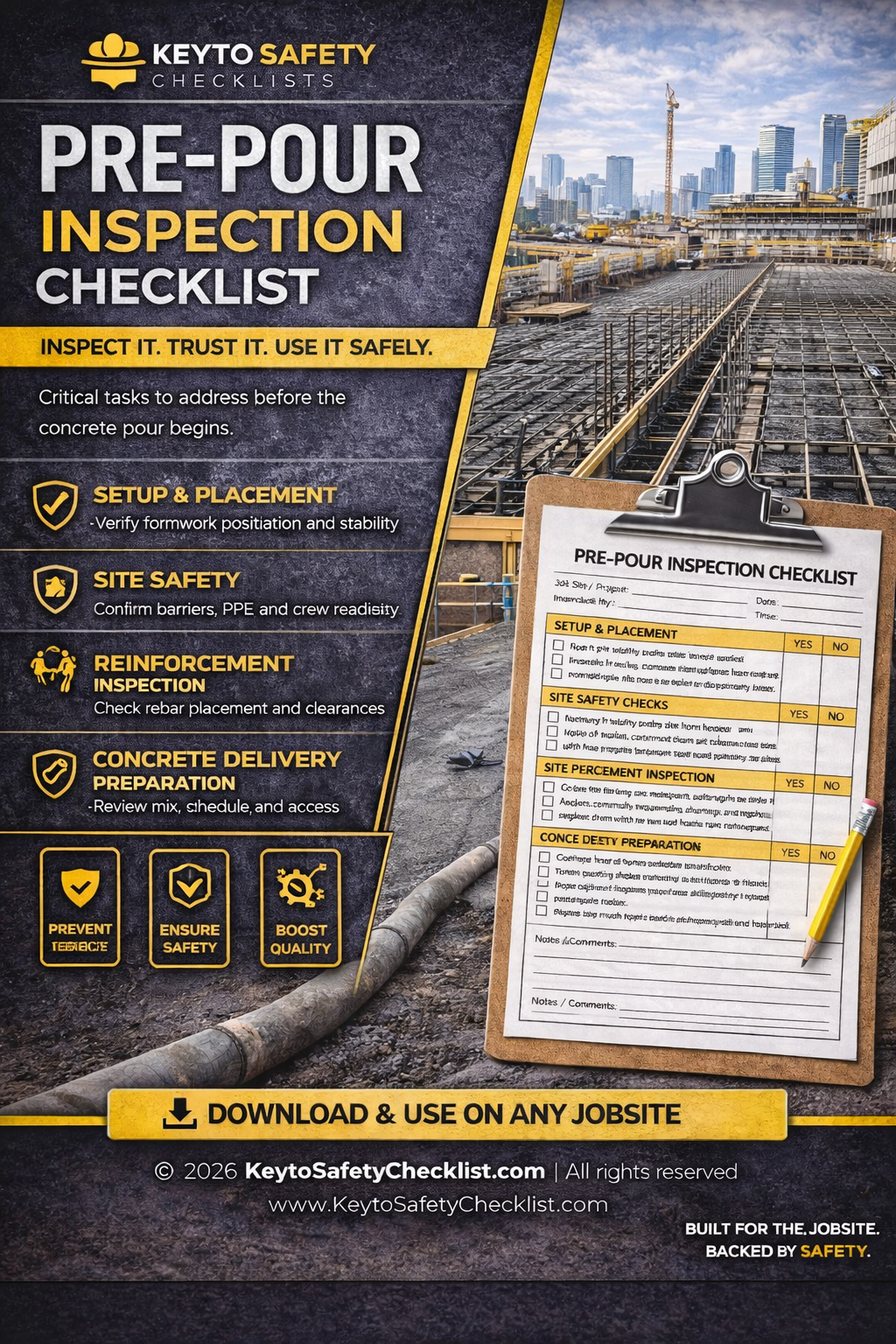 Pre-Pour Checklist