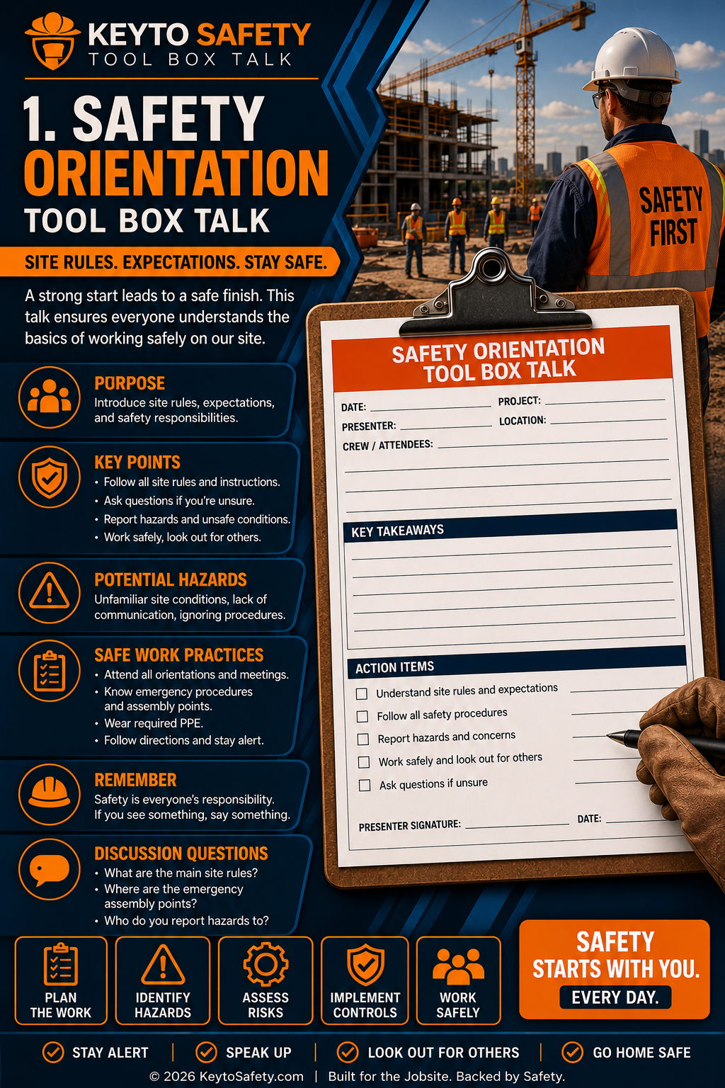 Safety Orientation Toolbox Talk