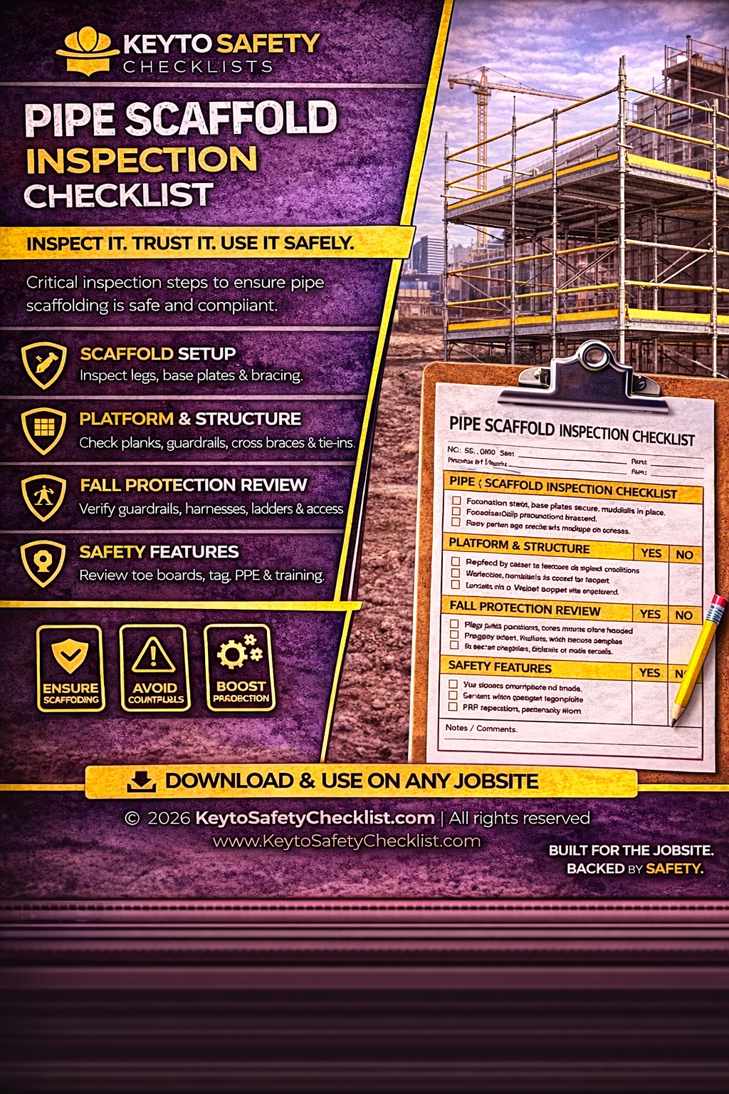 Pipe Scaffold Checklist