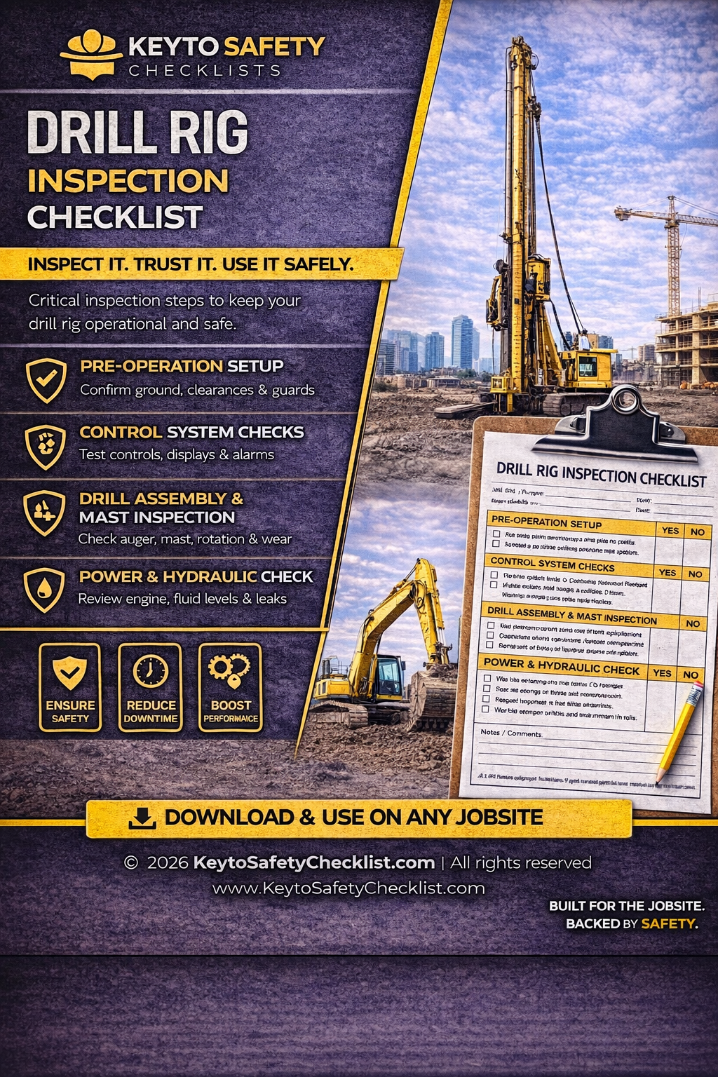 Drill Rig Checklist