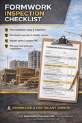 Formwork Inspection Checklist