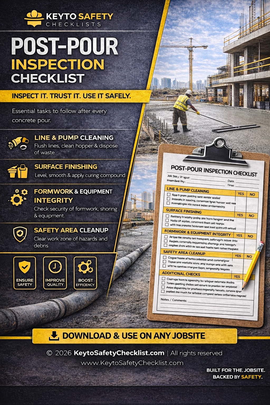 Post-Pour Checklist